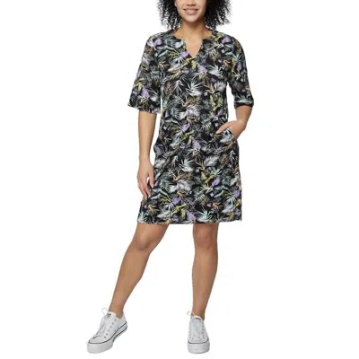 Hang Ten Sun Mini Dress In Black In Multi