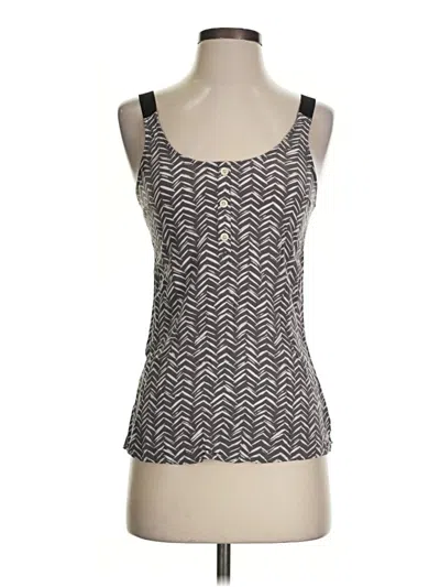 Pre-owned Hang Ten Tank Top Gray Strapless Neckline Tops