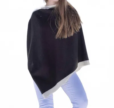 Hangai Mountain Textiles Rice Knit Yak Poncho In Chocolate /cream In Multi