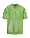 Hangar Man Shirt Green Size Xl Cupro, Lyocell In Green