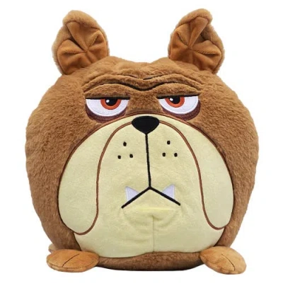 Hangry Petz Kids'  Charlie Bulldog 12 Inch Brown Animal Plush