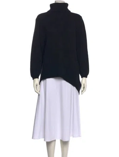 Pre-owned Hania By Anya Cole Cashmere Turtleneck Sweater In Black