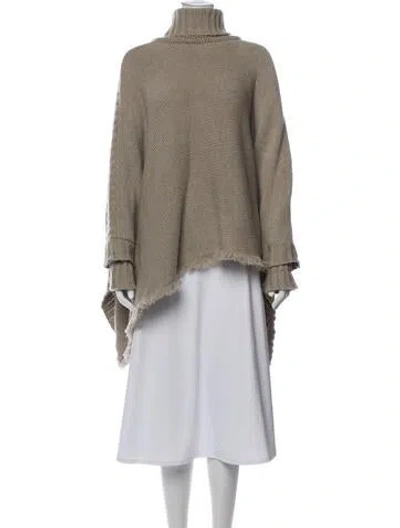 Pre-owned Hania By Anya Cole Cashmere Turtleneck Sweater In Gray