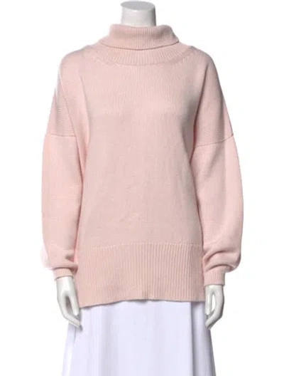 Pre-owned Hania By Anya Cole Cashmere Turtleneck Sweater In Pink
