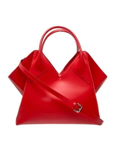 Pre-owned Hanifa Leather Shoulder Bag In Red