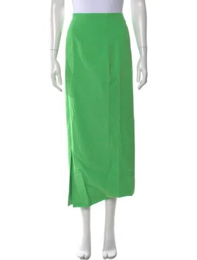 Pre-owned Hanifa Long Skirt In Green