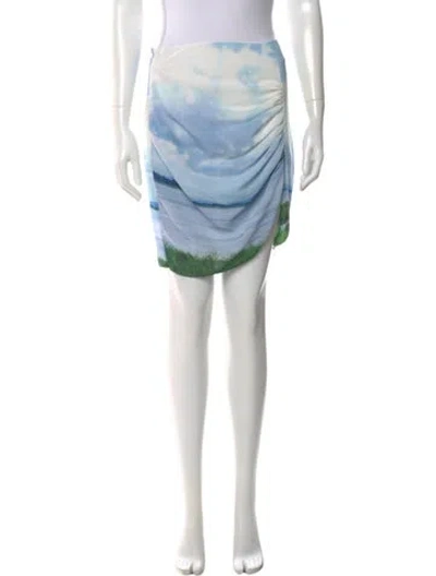 Pre-owned Hanifa Mini Skirt In Blue