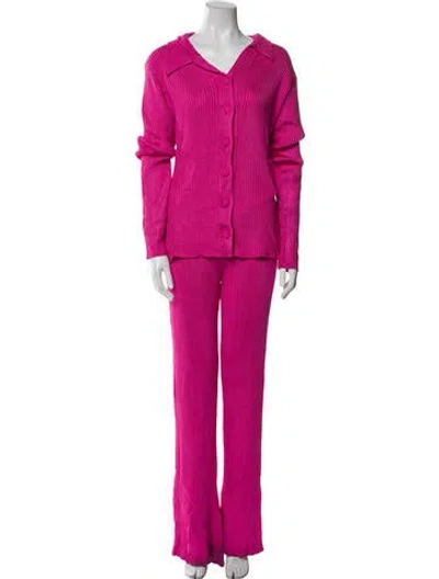 Pre-owned Hanifa Pant Set In Pink