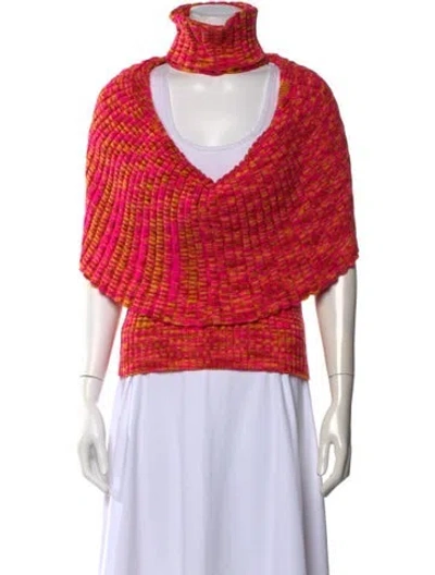 Pre-owned Hanifa Turtleneck Sweater In Multicolor