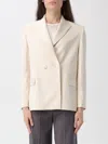 Hanita Blazer  Woman Color Cream In Neutral