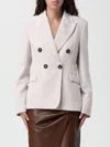 Hanita Blazer  Woman Color Cream In White