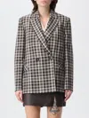 Hanita Blazer  Woman Color Dark In Gray