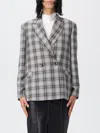 Hanita Blazer  Woman Color Grey In Gray