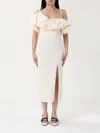 Hanita Dress  Woman Color Cream In Cream