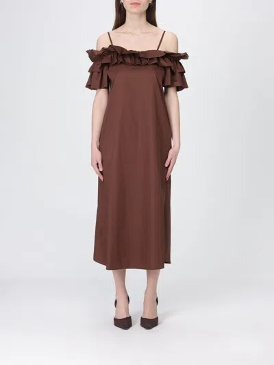 Hanita Dress  Woman Color Ebony In Brown