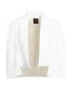 Hanita H Couture Woman Blazer Ivory Size 6 Polyester, Elastane In White