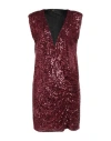 Hanita H Couture Woman Mini Dress Garnet Size S Polyester, Elastane In Red