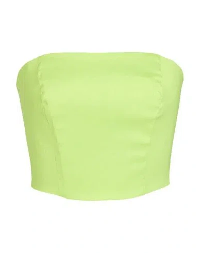 Hanita H Couture Woman Top Lime Green Size Xxs Polyester, Nylon, Elastane