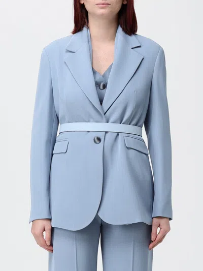 Hanita Jacket Woman Color Gnawed Blue In Multi