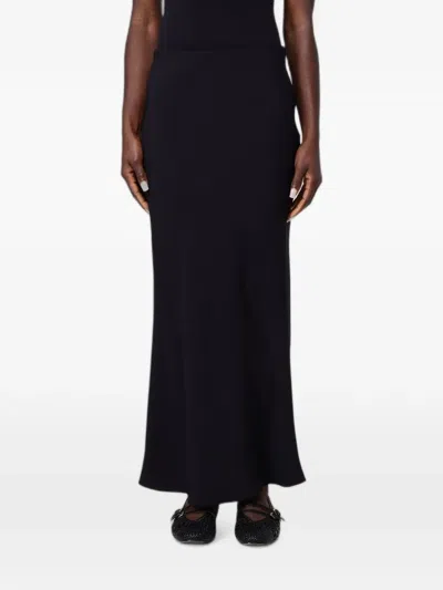Hanita Jersey Maxi Skirt In Black