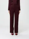 Hanita Pants  Woman Color Burgundy In Brown