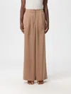 Hanita Pants  Woman Color Natural In Brown