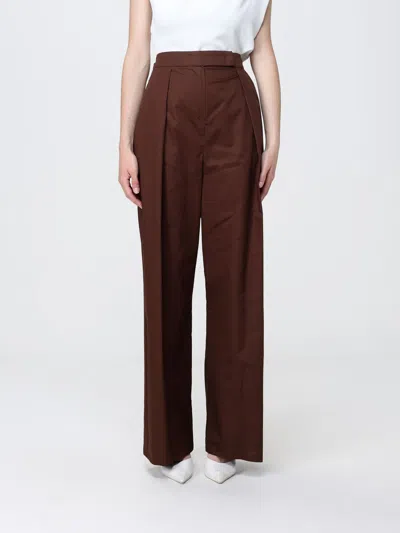 Hanita Pants  Woman Color Ebony In Brown