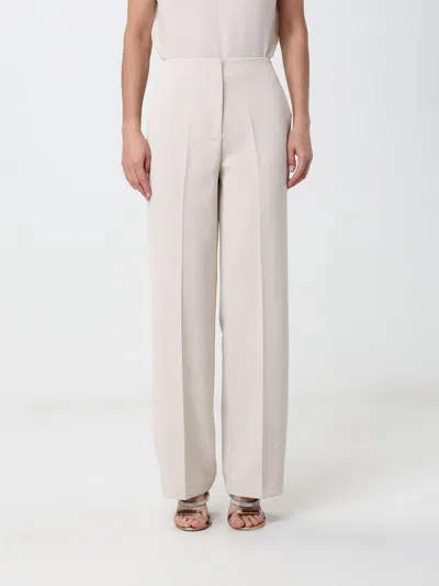 Hanita Pressed-crease Straight-leg Trousers In Neutral