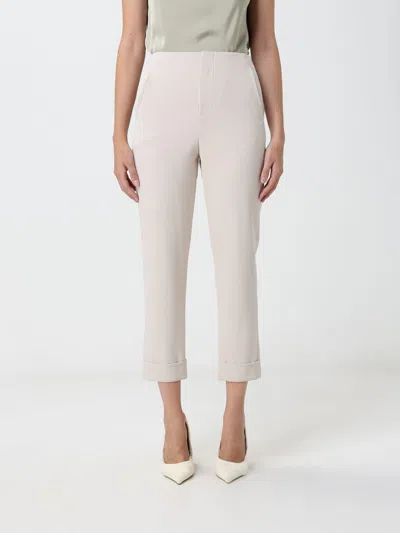 Hanita Turn-up Cuff Trousers In White