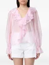 Hanita Ruffled Chiffon Blouse In Multi