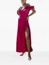 Hanita Ruffled-detail Maxi Dress In Pink