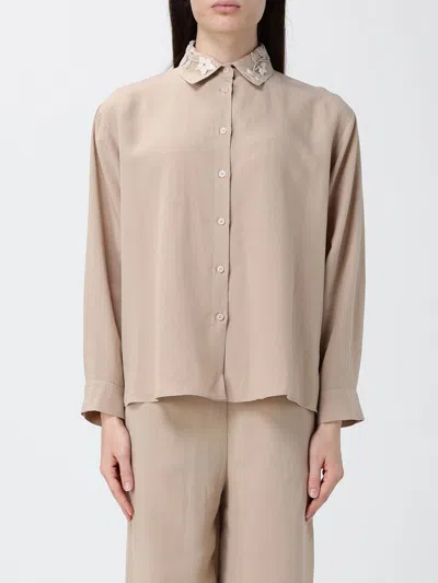 Hanita Shirt  Woman Color Beige In Neutral