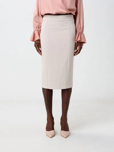 Hanita Skirt Woman Color Yellow Cream In Neutral