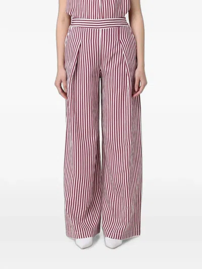 Hanita Striped Pleated Palazzo Pants In Multi
