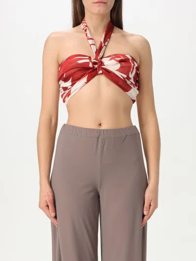 Hanita Top  Woman Color Brick Red
