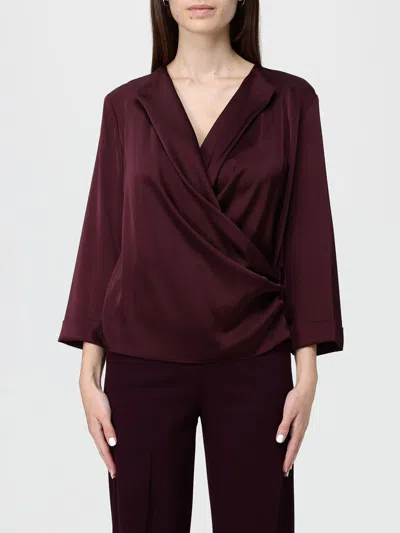 Hanita Top  Woman Color Burgundy In Brown