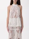 Hanita Top  Woman Color Cream In Cream