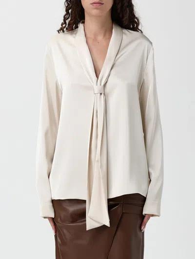 Hanita Top  Woman Color Cream In Blue