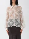 Hanita Top  Woman Color Cream In White