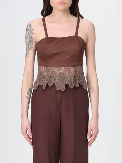 Hanita Top  Woman Color Ebony In Brown