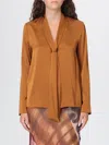 Hanita Top  Woman Color Leather In Brown