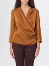 Hanita Top  Woman Color Leather In Brown