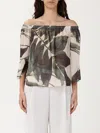 Hanita Top  Woman Color Olive In Olive