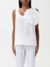 Hanita Top  Woman Color Yellow Cream In Yellow Cream