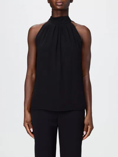 Hanita Pleated Halterneck Top In Black