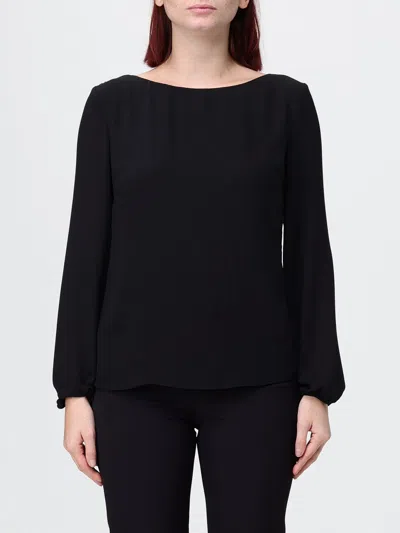 Hanita Open-back Draped Top In Black