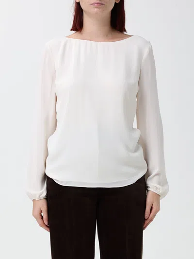 Hanita Top Woman Color Yellow Cream In White