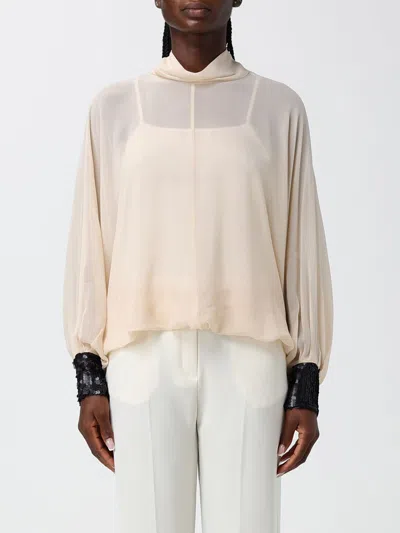 Hanita Top Woman Color Yellow Cream In Neutral