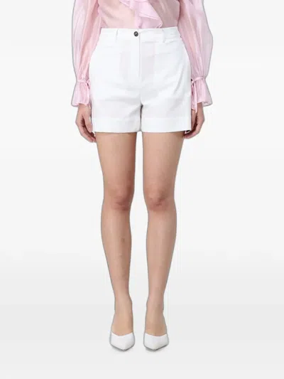 Hanita Twill Chino Shorts In White