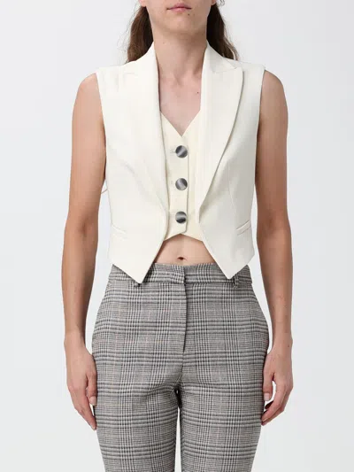 Hanita Waistcoat Woman Color Yellow Cream In White
